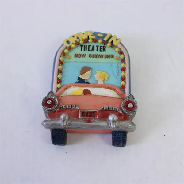 Russ Drive-In Theater Now Showing Refrigerator Magnet Vintage Style