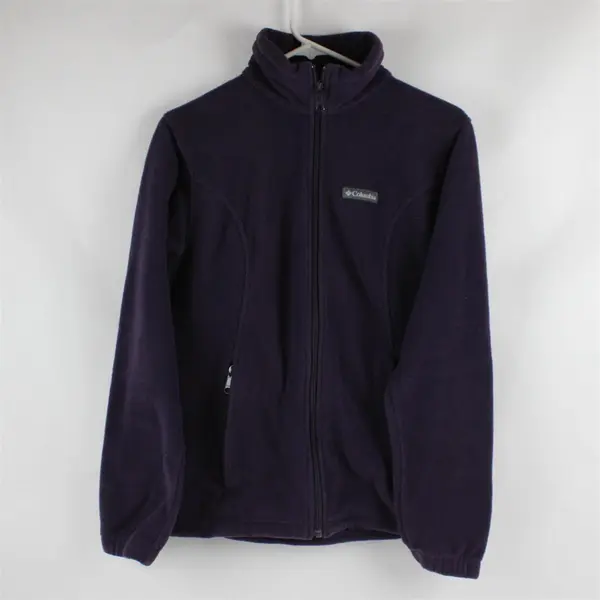 Columbia Plum Purple Fleece Stand Collar Zip-Up Jacket Women's Medium
