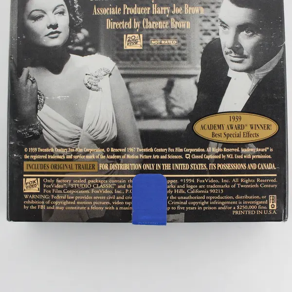 The Rains Came (1939) Studio Classic Film VHS 1994 edition