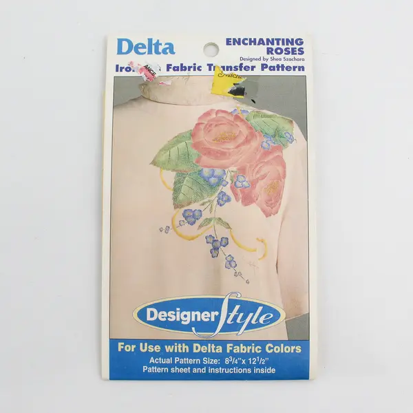 Lot of 4 Vintage Delta Iron-On Fabric Transfer Patterns