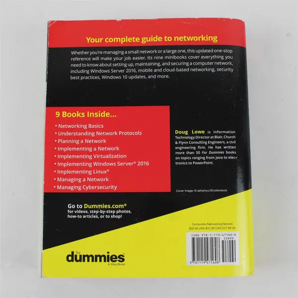 Networking All-In-One For Dummies Doug Lowe 7th Edition 2018 Paperback