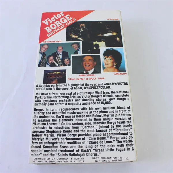 Victor Borge Birthday Gala VHS 1991