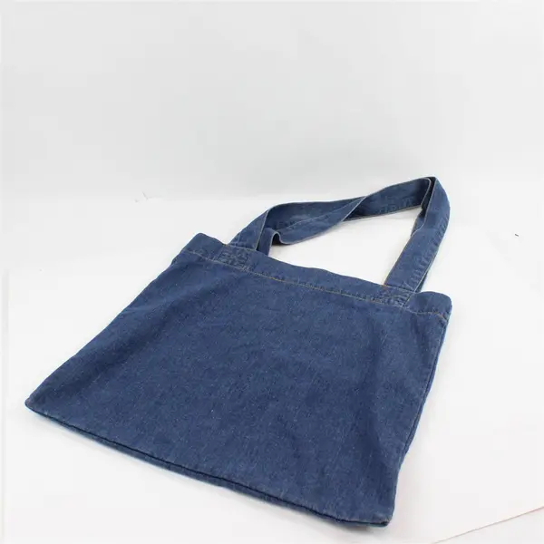 Z Supply Screen Printed Blue Denim Double Handle Tote Bag 2020 Tour  15"x15"
