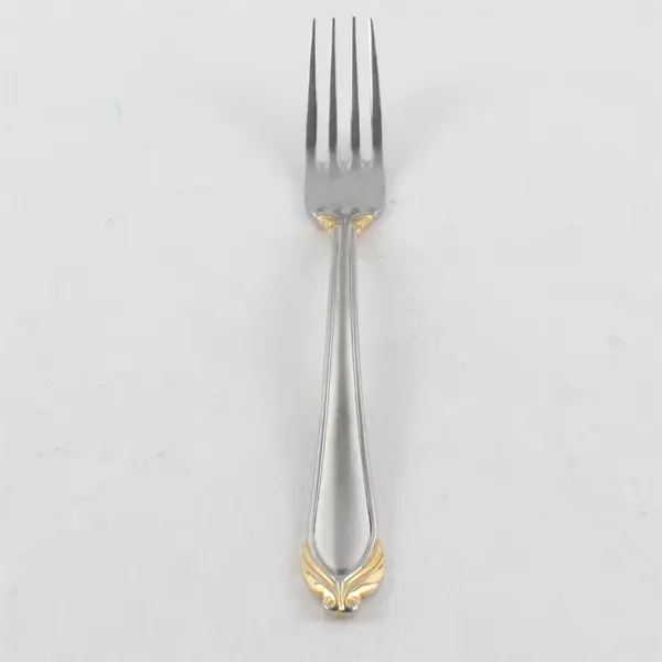 Mikasa Dakota Gold Stainless Steel Dinner Fork 8.25"
