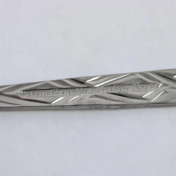 Lot of 2 Hampton Silversmiths HSV2 Stainless Steel Teaspoons 6.5 in