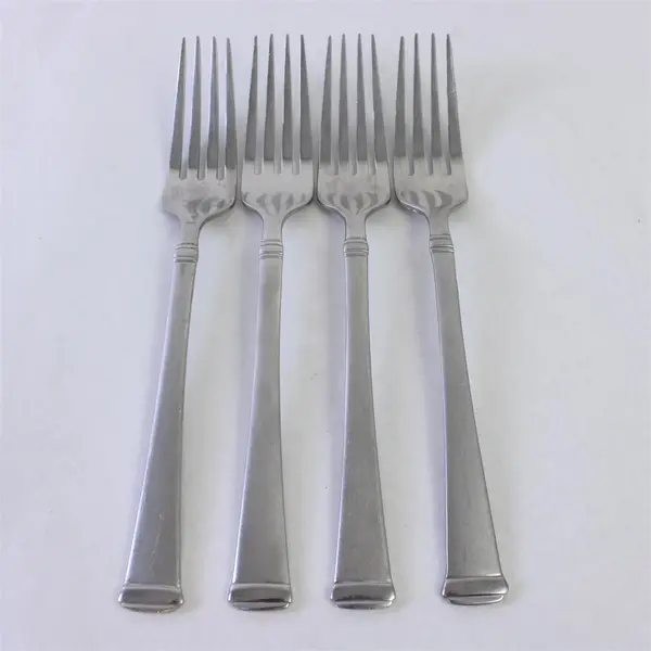 Set of 4 Mikasa Harmony Frost Dinner Forks 18/10 Stainless Steel