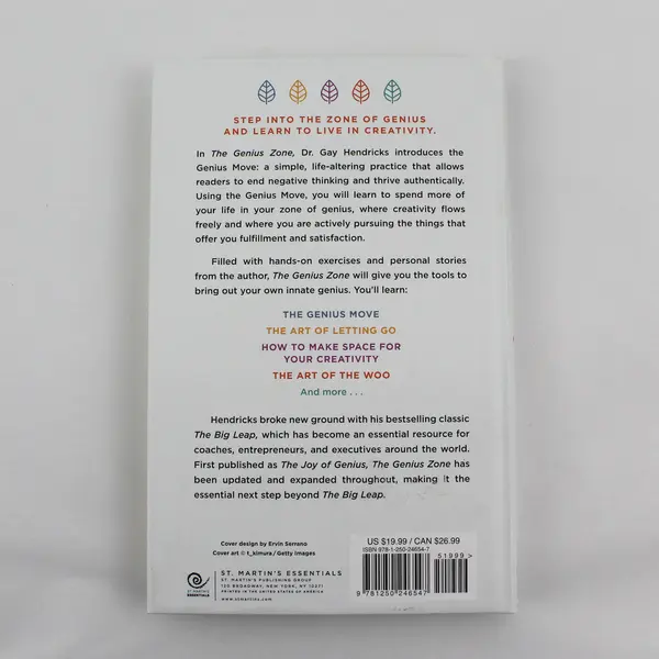The Genius Zone Gay Hendricks End Negative Thinking 2021 1st Edition Hardcover