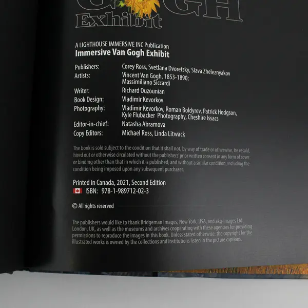 Immersive Van Gogh Exhibit 2021 Hardcover 2nd Edition