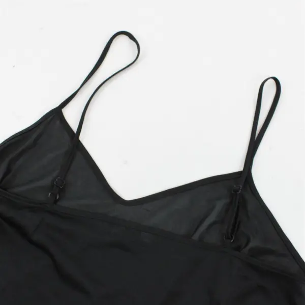 Zac & Rachel Sheer Black Tank-Top Women's Size Medium