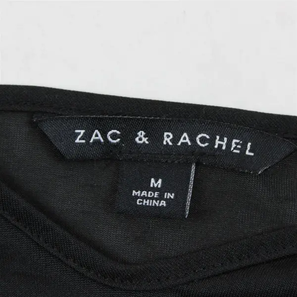 Zac & Rachel Sheer Black Tank-Top Women's Size Medium