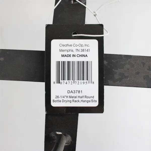 Metal Half Round Bottle Drying Rack, Model DA3781 - Creative Co-op Inc