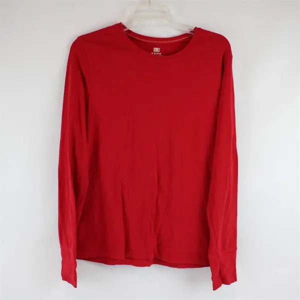 Women's Faded Glory Red Long Sleeved Shirt Size XL (16-18)