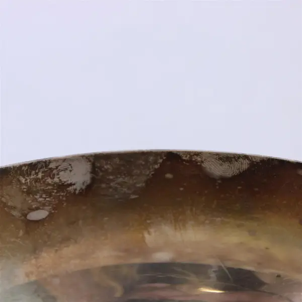 Academy Silver Coated Copper 8" Diameter Bowl with 3 Legs - Tarnish