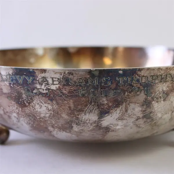 Academy Silver Coated Copper 8" Diameter Bowl with 3 Legs - Tarnish