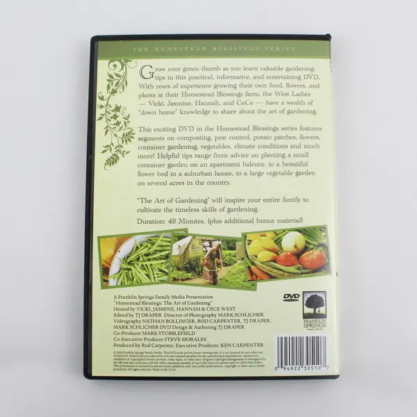 Homestead Blessings: The Art of Gardening 2009 DVD