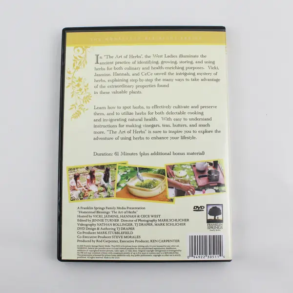 Franklin Springs Homestead Blessings: The Art of Herbs 2009 DVD