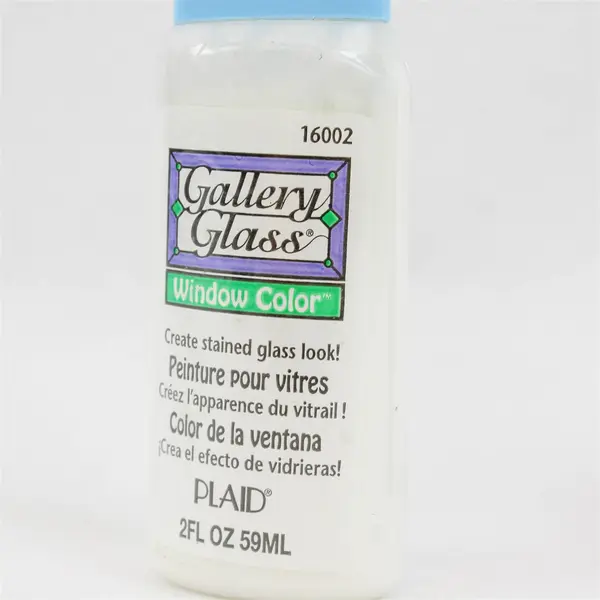 Lot of 2 Gallery Glass Window Color Paint Bottles Snow White Berry Red