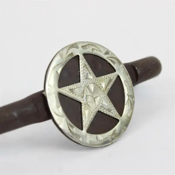 Western Circular Drawer Pull Five Point Star Cabinet Hardware