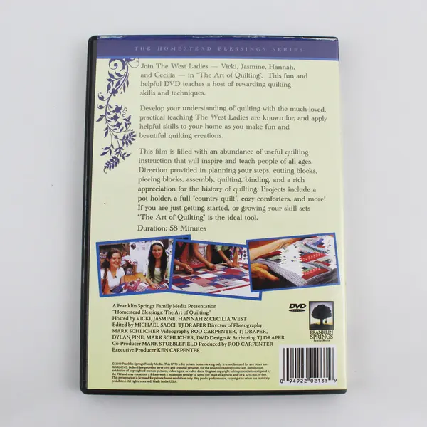 Homestead Blessings  The Art of Quilting 2010  DVD