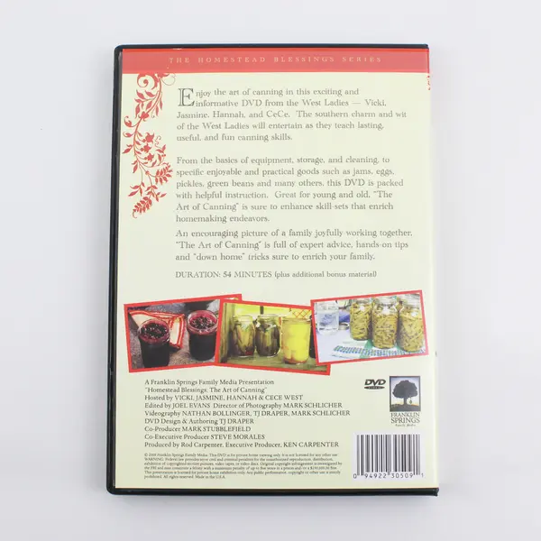 Homestead Blessings: The Art of Canning 2009 DVD