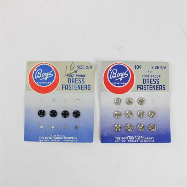 Mixed Lot of 7 Sewing Notions Wrights Zipper Boye Dress Fasteners
