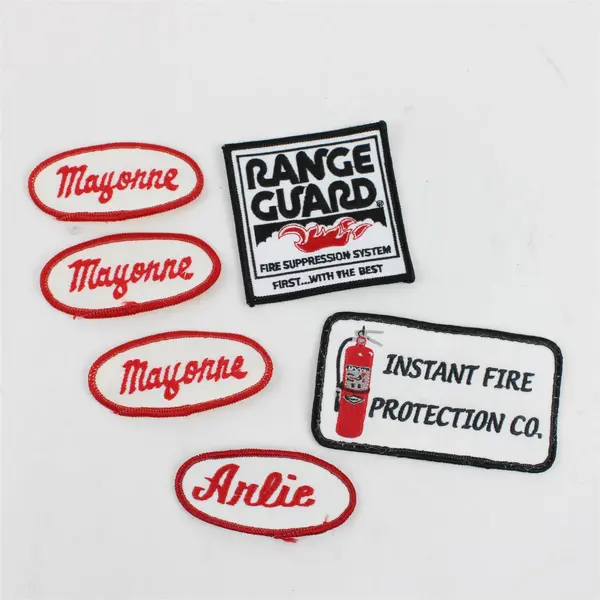 Lot of 6 Sew-On Fire Suppression Patches Arlie Mayonne Range Guard Inst Fire