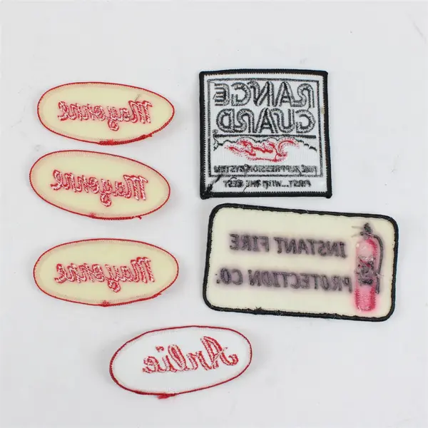 Lot of 6 Sew-On Fire Suppression Patches Arlie Mayonne Range Guard Inst Fire