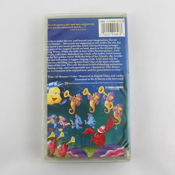 The Little Mermaid Directed By John Musker/Ron Clements  (VHS, 1989, Disney)