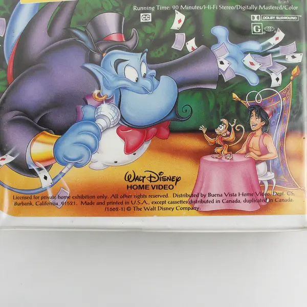 Aladdin Directed By John Musker/Ron Clements (VHS, 1993, Disney, Black Diamond)