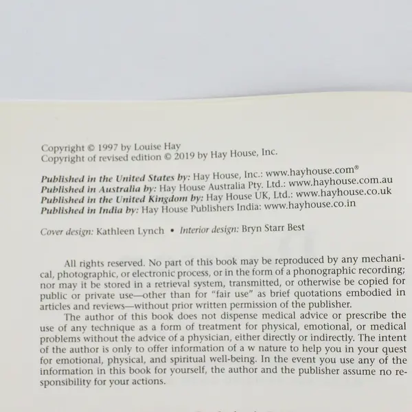 Louise Hay Embrace Your Power A Woman's Guide Paperback Revised Ed 2019