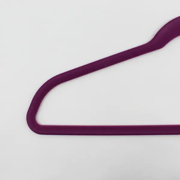 Set of 10 Joy Fuchsia Felt Clothes Hangers Shirts and Pants