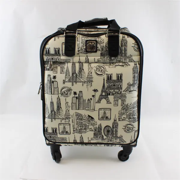 Brighton "Sketchbook" Weekender Rolling Carry-On Luggage New