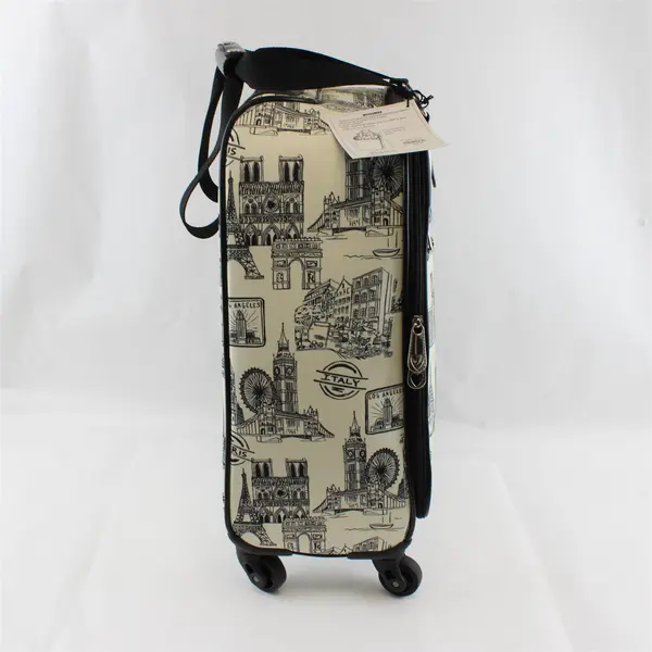 Brighton "Sketchbook" Weekender Rolling Carry-On Luggage New