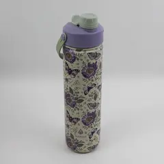 MANNA Double Walled Stainless Steel Water Bottle Butterflies Flowers