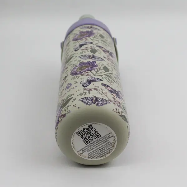 MANNA Double Walled Stainless Steel Water Bottle Butterflies Flowers