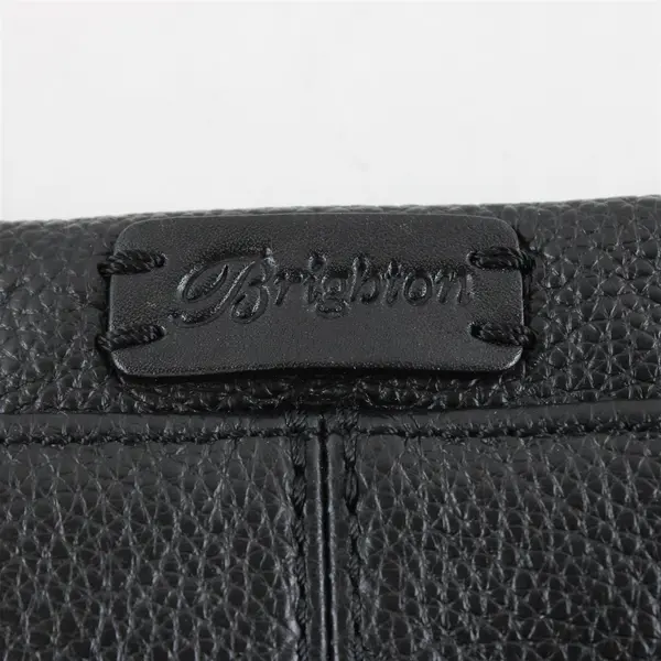 Brighton Jagger Pretty Tough Leather City Organizer Crossbody Purse Black