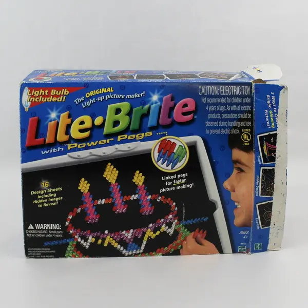 2001 Lite-Brite Power Pegs Screen & Design Sheets Only No Pegs/Screws