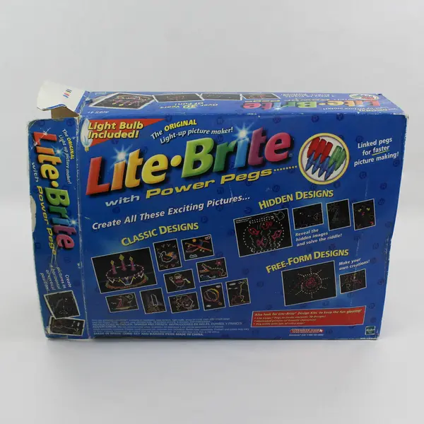 2001 Lite-Brite Power Pegs Screen & Design Sheets Only No Pegs/Screws