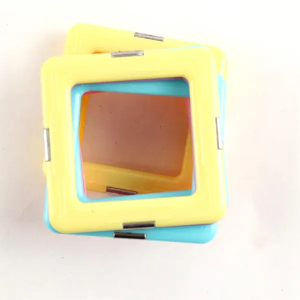 Magnetic Building Tiles & Blocks Set - Educational Toy, Preowned