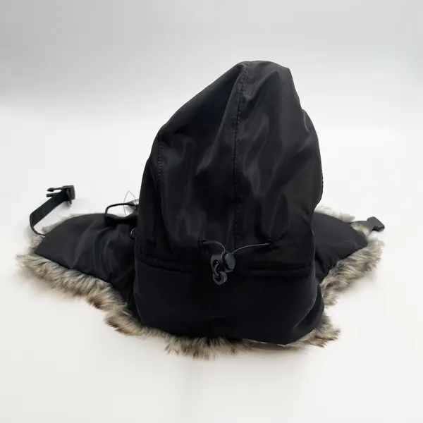 CHOK.LIDS Black Winter Trapper Hat PT101BK Detachable Facemask