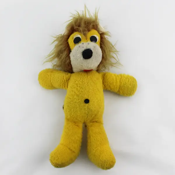 Vintage Rufus the Lion 1970s Plush Stuffed Animal Talking Mechanism