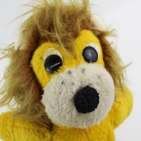 Vintage Rufus the Lion 1970s Plush Stuffed Animal Talking Mechanism