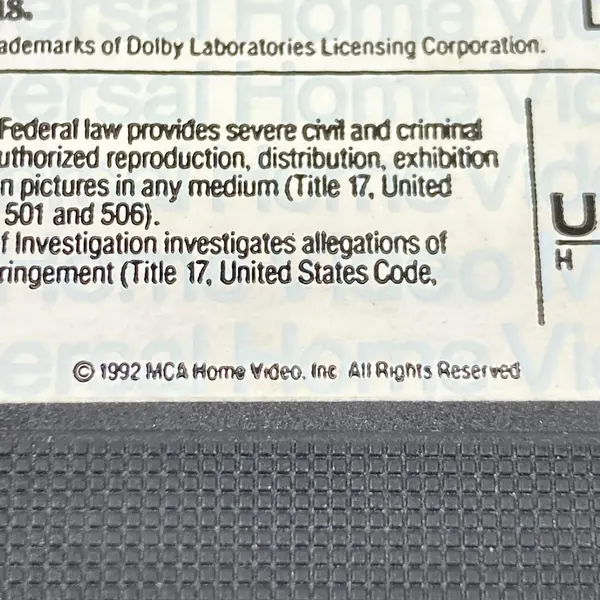 An American Tail Fievel Goes West VHS 1992 MCA Universal Home Video