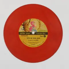Jack Arthur Little Red Riding Hood 7" Red Vinyl Peter Pan Record