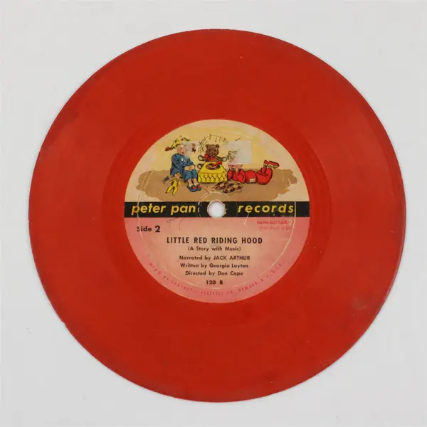 Jack Arthur Little Red Riding Hood 7" Red Vinyl Peter Pan Record