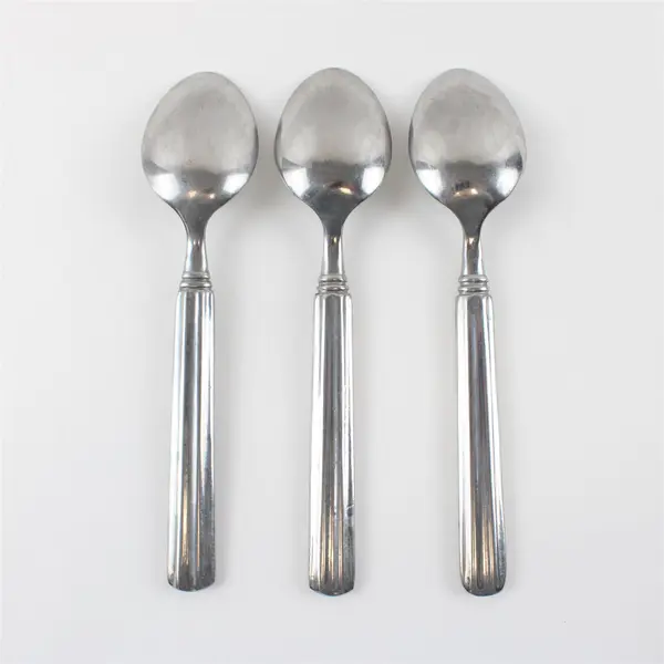 Lot of Three Stainless Gibson  Place/Oval Spoons in the Pattern Sidewalk Cafe