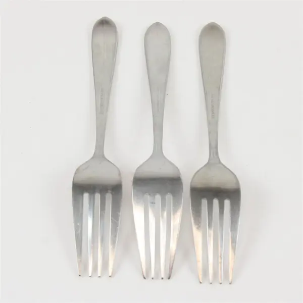 Lot of 3 18/8 Stainless Salad Forks from International in the Pattern INS647
