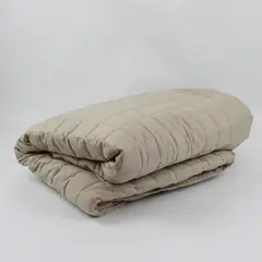New & Next Design Limited Solid Beige Sofa Cover 100% Polyester 110" X 75.5"