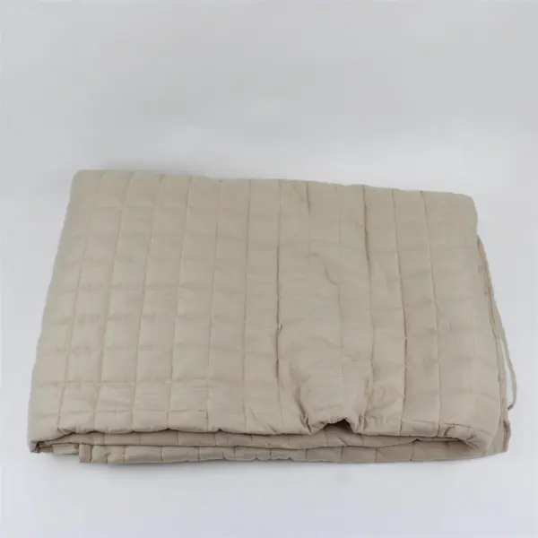New & Next Design Limited Solid Beige Sofa Cover 100% Polyester 110" X 75.5"