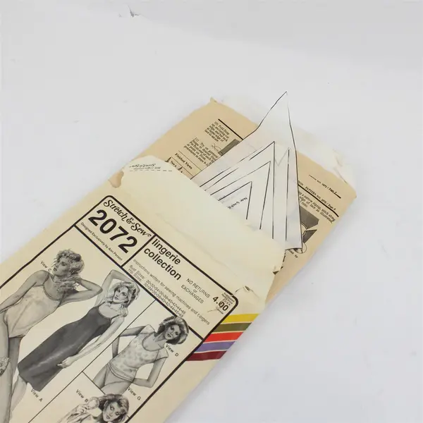 Lot of 3 Simplicity Stretch&Sew Stitch-Thru Patterns & Stencil 2072 7958 6113